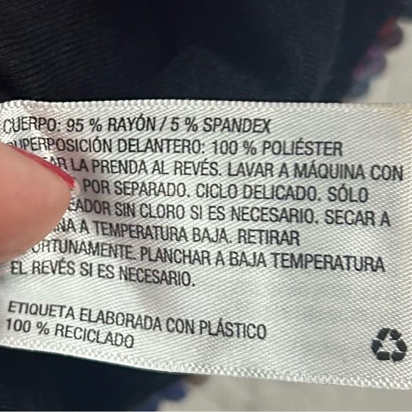 Wild Fable Large Mermaid Sequined Multicolor Women's Tube Top - Picture 5 of 5